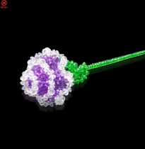 手工串珠三层玫瑰花