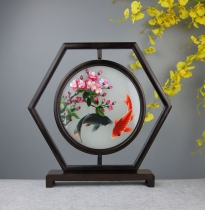 苏绣屏风双面绣成品